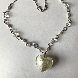 Glass Heart Necklace